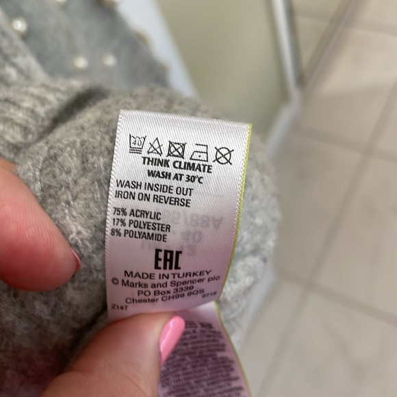 Ms Collection pearl embellished sweater - Picture 4 of 5